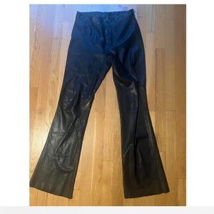 Zara Black Leather Pants